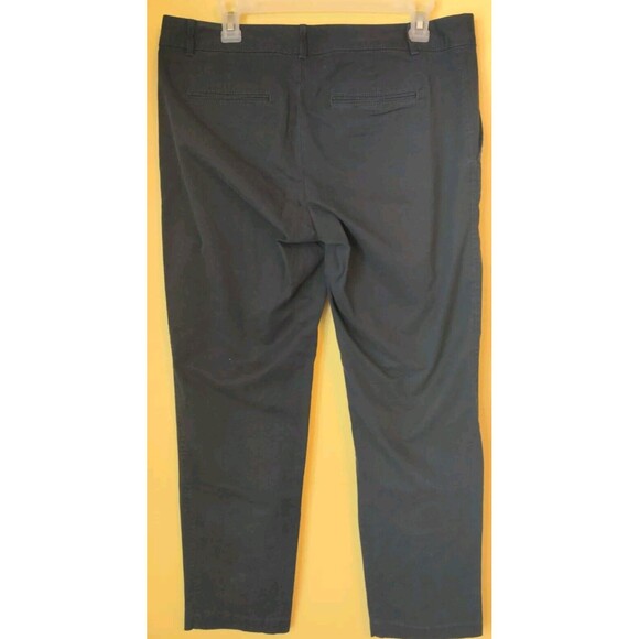 New Banana Republic Womens City Chino Pants Sz 8 Preppy Navy Blue Low Rise Ankle - Picture 7 of 9